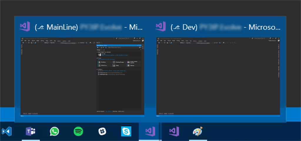 Visual Studio Taskbar Titles