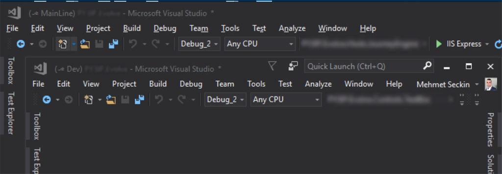 Visual Studio Window Title